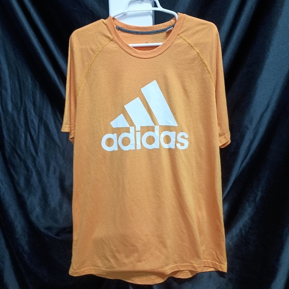 Adidas Vibrant Yellow Tee with White Logo - Picture 1 of 13